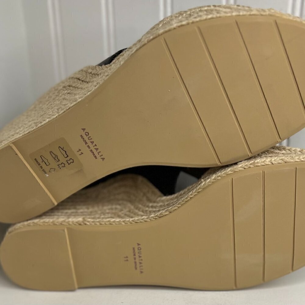 Aquatalia Womens Marina Black Espadrilles Size 11 (7611939) - Picture 9 of 10